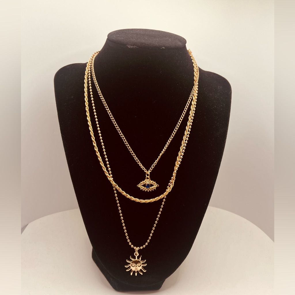 Necklace For Women Triple Design